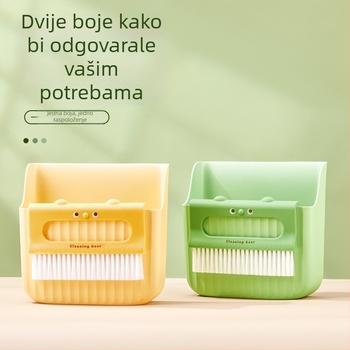 Mini set za čišćenje stola: metlica i lopatica za prašinu za tipkovnicu