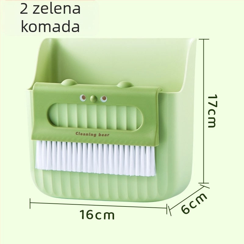 Mini set za čišćenje stola: metlica i lopatica za prašinu za tipkovnicu