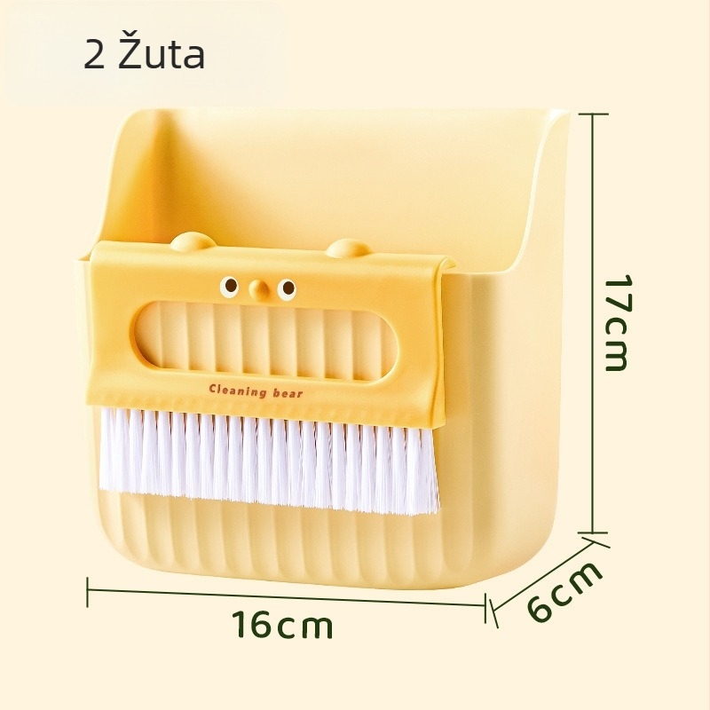 Mini set za čišćenje stola: metlica i lopatica za prašinu za tipkovnicu