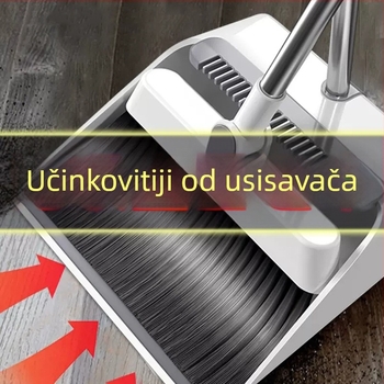 Set metle i lopatice za prašinu, sklopni, kućno čišćenje, dnevna soba, skupljanje dlaka