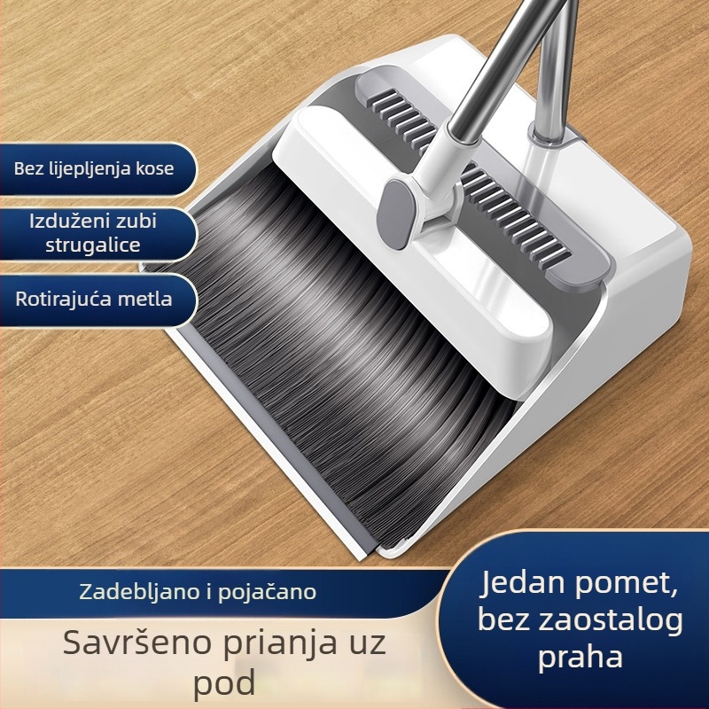 Set metle i lopatice za prašinu, sklopni, kućno čišćenje, dnevna soba, skupljanje dlaka