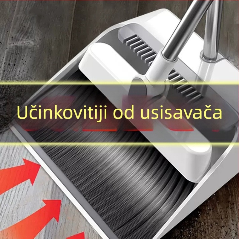 Set metle i lopatice za prašinu, sklopni, kućno čišćenje, dnevna soba, skupljanje dlaka
