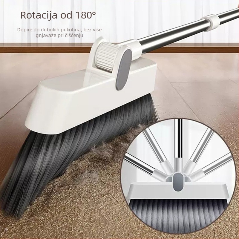 Set metle i lopatice za prašinu, sklopni, kućno čišćenje, dnevna soba, skupljanje dlaka