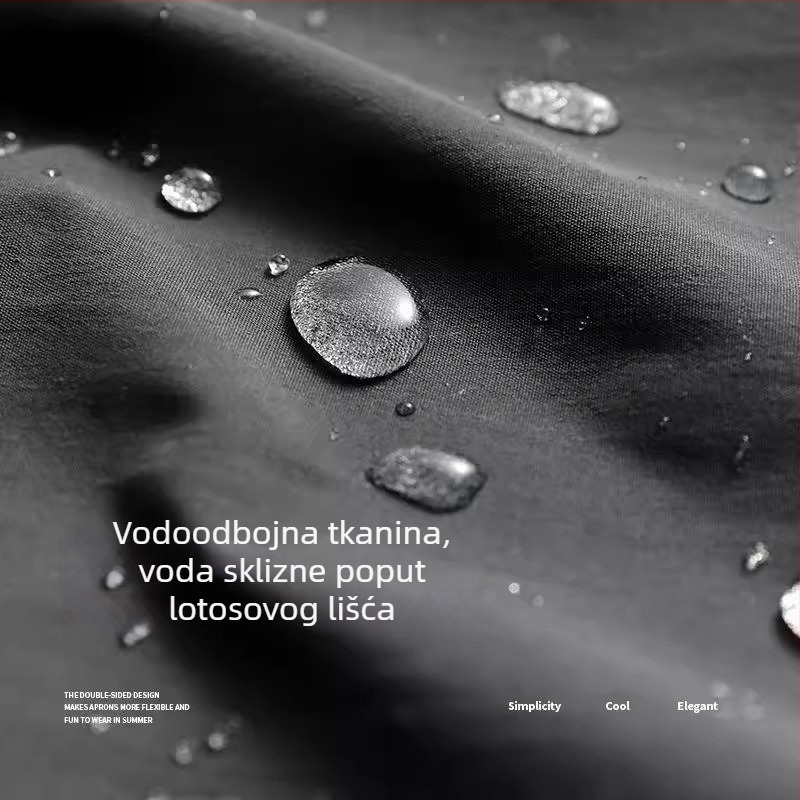 Japanskog stila bez rukava kuhinjska pregača, otporna na habanje, otporna na nabore, vodoodbojna, otporna na ulje