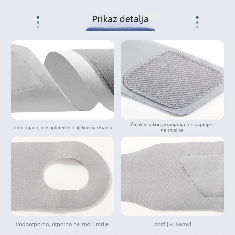 Prilagođeni fiksni zglobni zavoj za muškarce i žene, tanak zaštitni zglobni zavoj protiv uganuća, lagana podrška tetivama zgloba za badminton i tenis