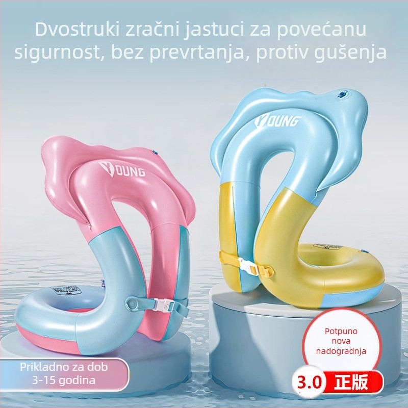 Dječji plivački prsten s podrškom ispod pazuha, sprječava prevrnuće, od 3 godine