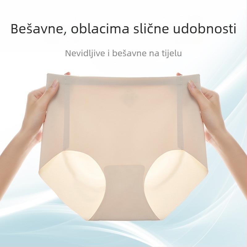 Ženske gaćice visokog struka za podizanje bokova, bezšivne, prozračne i udobne, trokutaste gaćice u jednom komadu.