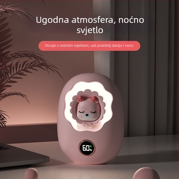 Prijenosni grijač za ruke, dva u jedan, s ugrađenom baterijom 4000–6000 mAh, USB, pet razina temperature