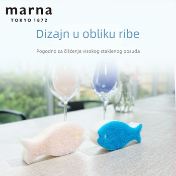Marna kuhinjski set za čišćenje: spužva u obliku ribe, magična krpa za čišćenje, strugalica za drgnjenje i četka za posuđe