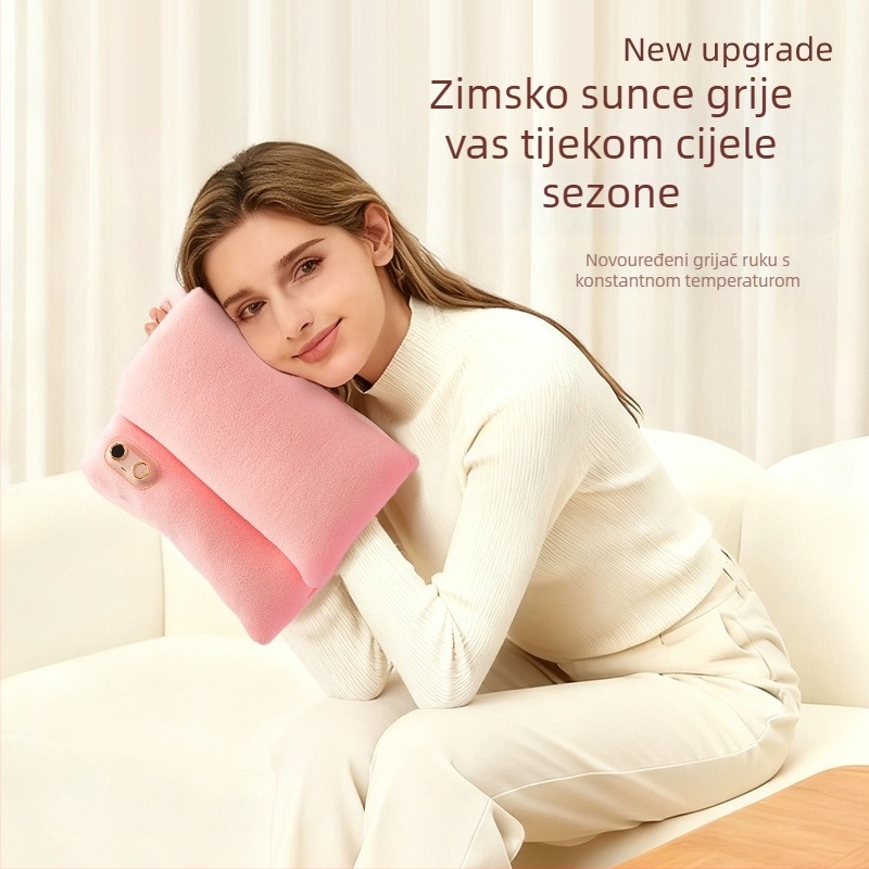 Električna grijana torbica za ruke s USB punjenjem, visoka snaga, dugotrajna baterija, prenosni uredski dodatak