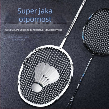 Izbalansirana 4U lagana badminton raketa od karbonskih vlakana, za muškarce i žene, za trening i natjecanje