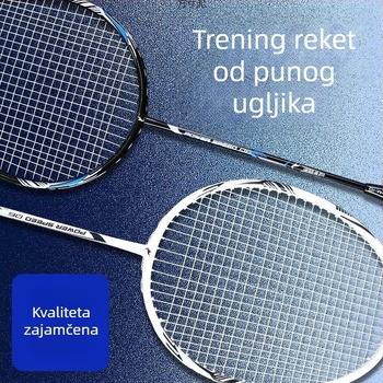 Izbalansirana 4U lagana badminton raketa od karbonskih vlakana, za muškarce i žene, za trening i natjecanje