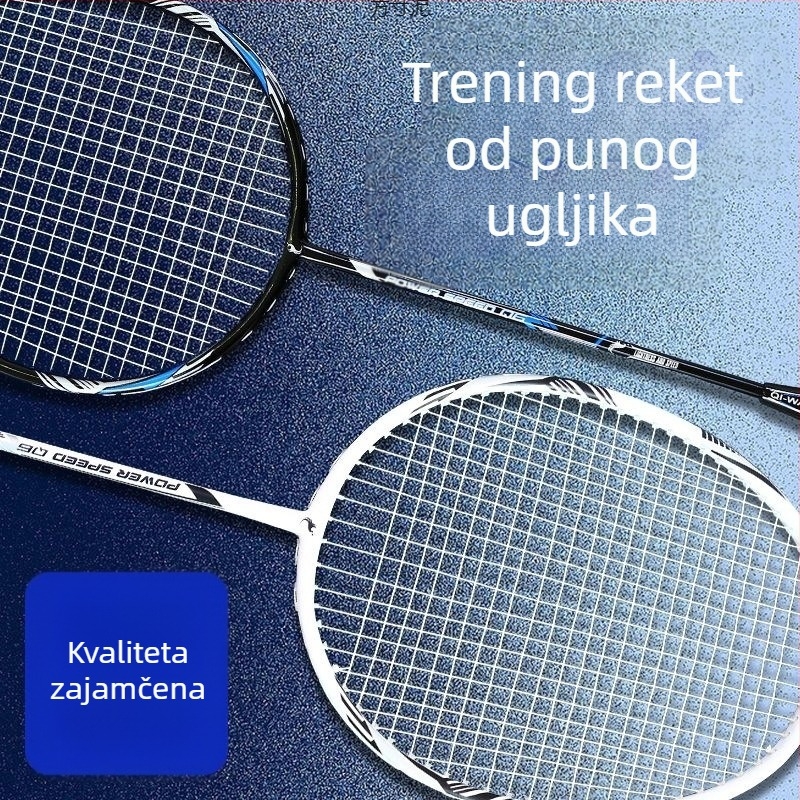 Izbalansirana 4U lagana badminton raketa od karbonskih vlakana, za muškarce i žene, za trening i natjecanje