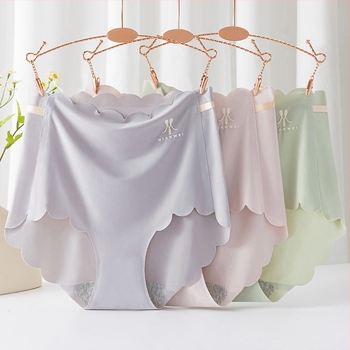 Žensko donje rublje od ice silk s visokim strukom, plus veličina, ultra tanko, prozračno za ljeto