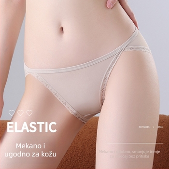 Seksi žensko donje rublje s niskim strukom, pamukom podstava u preponama, ice silk materijal brzog sušenja, dostupno kao bikini gaćice i tanga, plus veličina