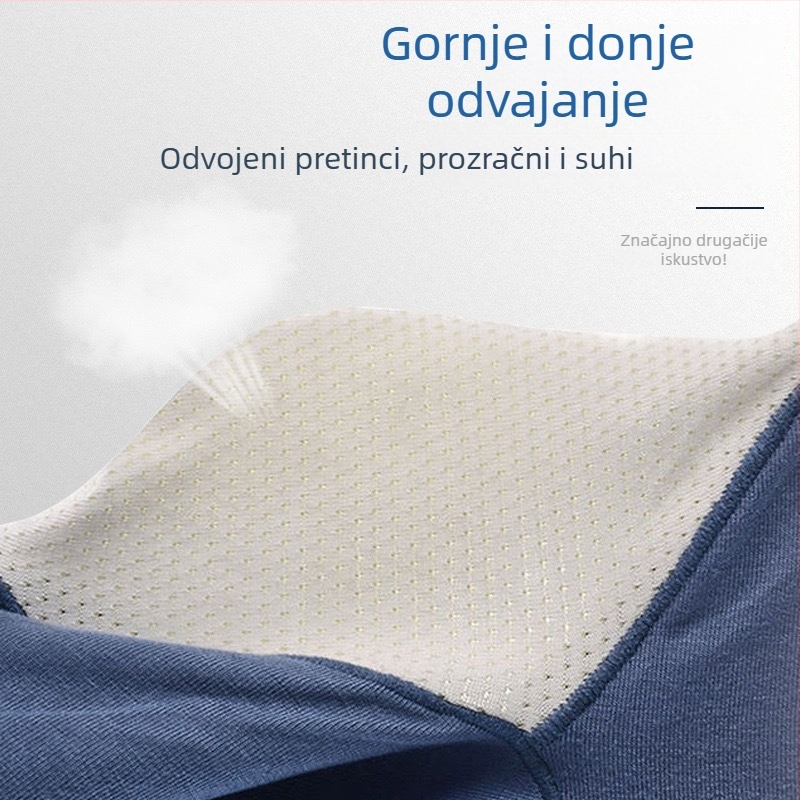 Muške bokserice s odvojenom džepom, Modal materijal, prozračna mrežasta tkanina, srednji dio struka, moderna muška donja odjeća