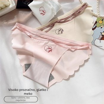 Bešavne ženske gaćice od ice silk s pamukom, ljeto, tanke, niski struk