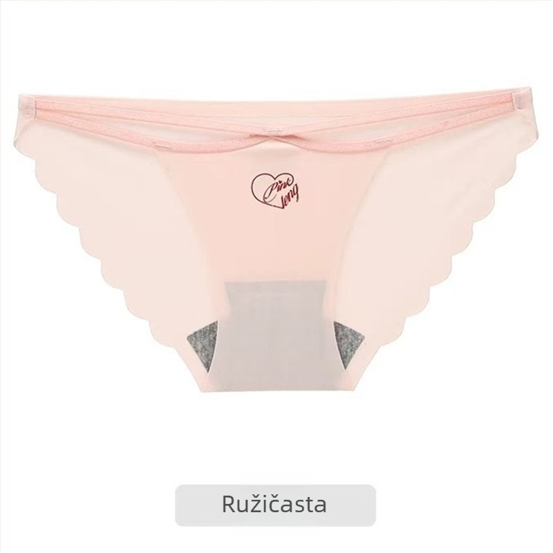 Bešavne ženske gaćice od ice silk s pamukom, ljeto, tanke, niski struk