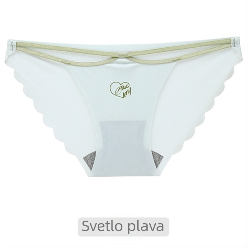 Bešavne ženske gaćice od ice silk s pamukom, ljeto, tanke, niski struk