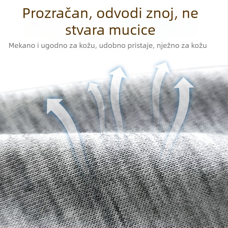 Muške bokserice od modalnog vlakna, lagane i udobne, vojni stil, srednji struk, standardni kroj