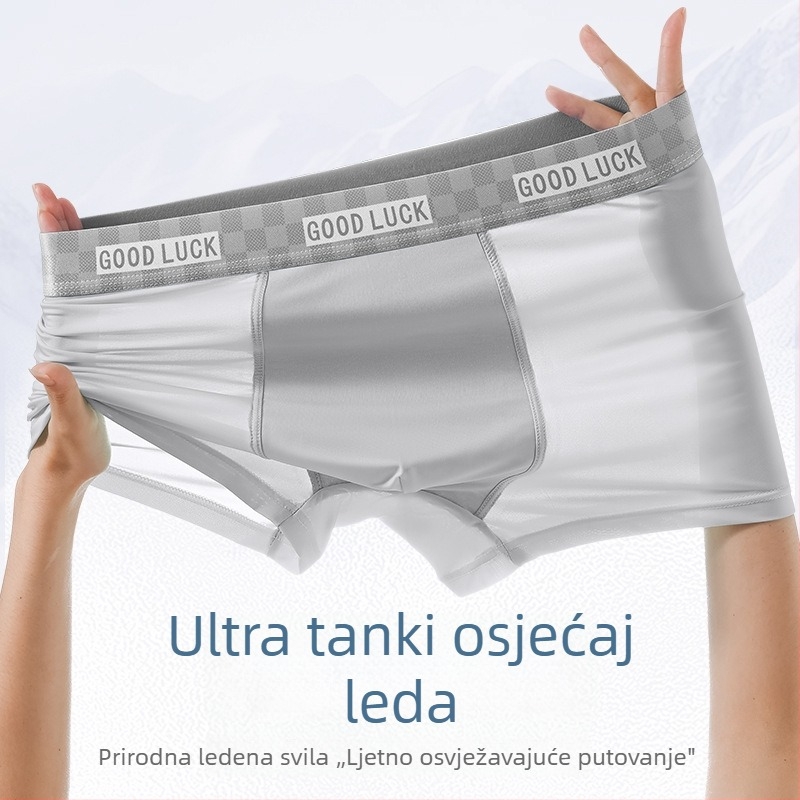 Muške bokserice od Ice Silk, prozračne, brzo se suše, ultra tanke, antibakterijske