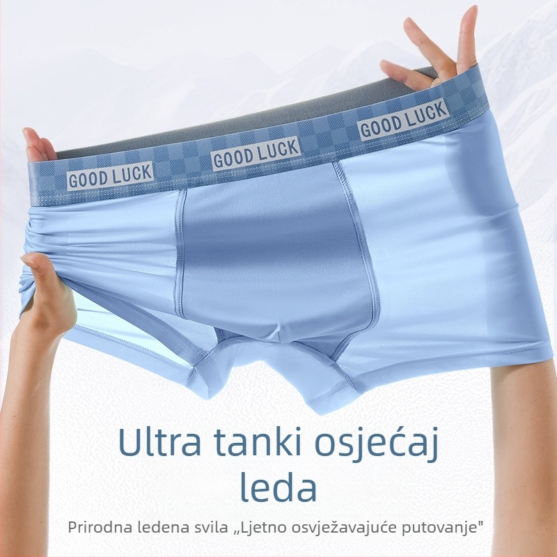 Muške bokserice od Ice Silk, prozračne, brzo se suše, ultra tanke, antibakterijske