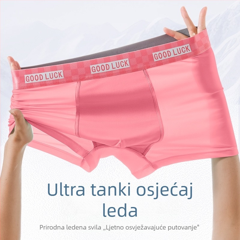 Muške bokserice od Ice Silk, prozračne, brzo se suše, ultra tanke, antibakterijske
