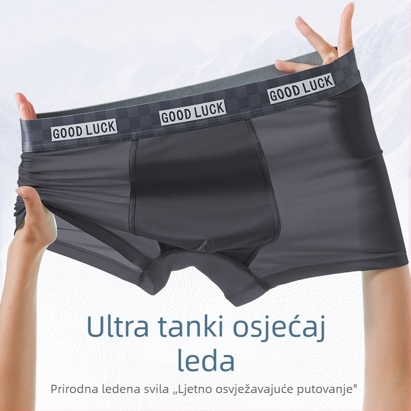 Muške bokserice od Ice Silk, prozračne, brzo se suše, ultra tanke, antibakterijske