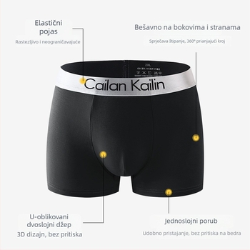 Muške bokserice od modala, labav kroj, sportski stil za mlade