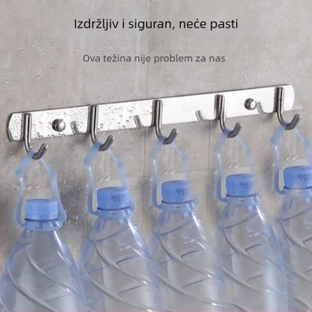 Red kuka od 304 nehrđajućeg čelika, za odjeću, kupaonicu i kuhinju, ugradnja iza vrata