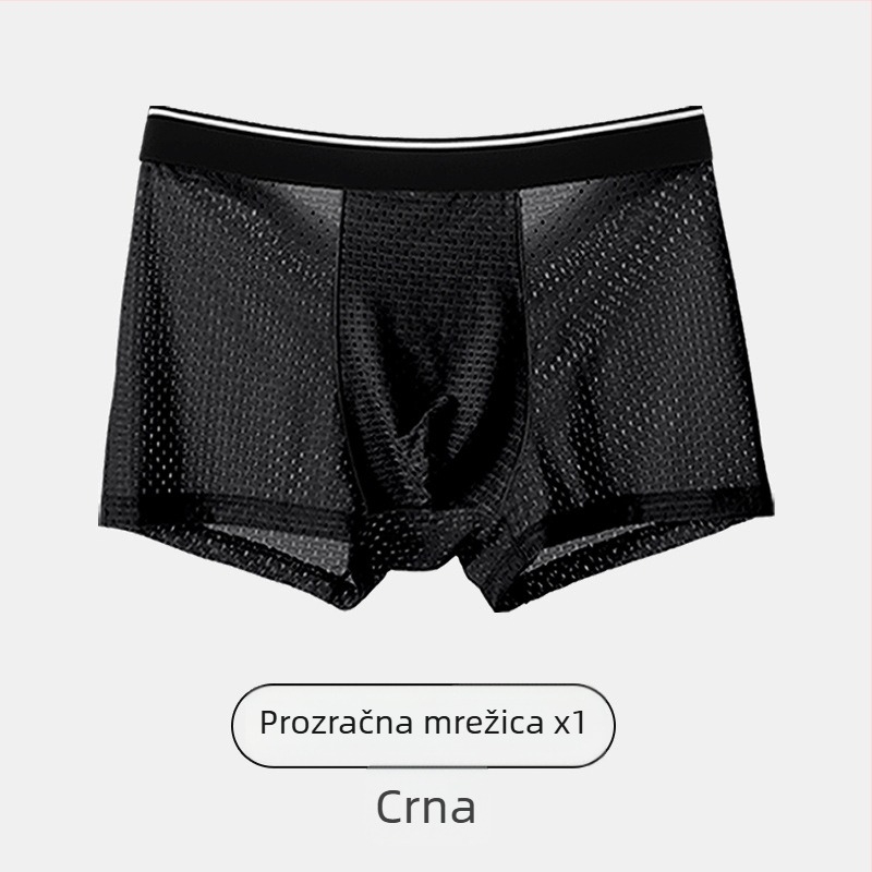 Muške bokserice od ice silk, prozračne, tanke i udobne za ljeto
