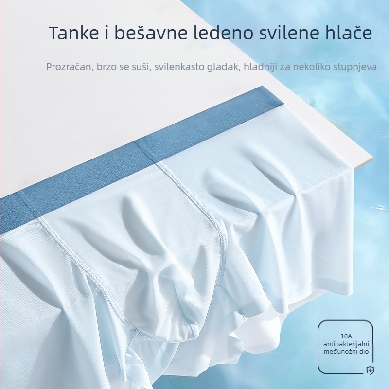 Muške bokserice od Ice Silk, tanki ljetni krojevi, antibakterijske, prozračne