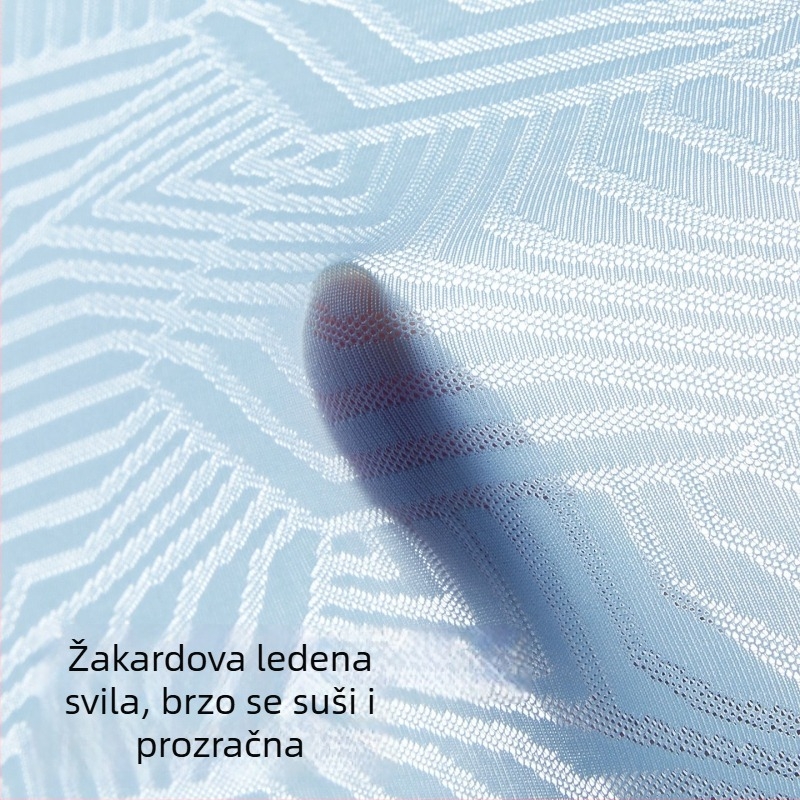 Muške bokserice od ledene svile, ultra-tanke, antibakterijske 10A, 120S, prozračne, bezšivne, geometrijski jacquard