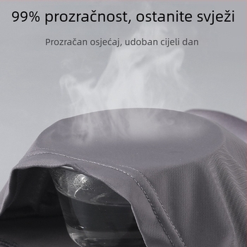 Ljetne muške bokserice od Ice Silk, prozračne, antibakterijska prepona, srednji struk, udobne, plus size, brzo sušeće