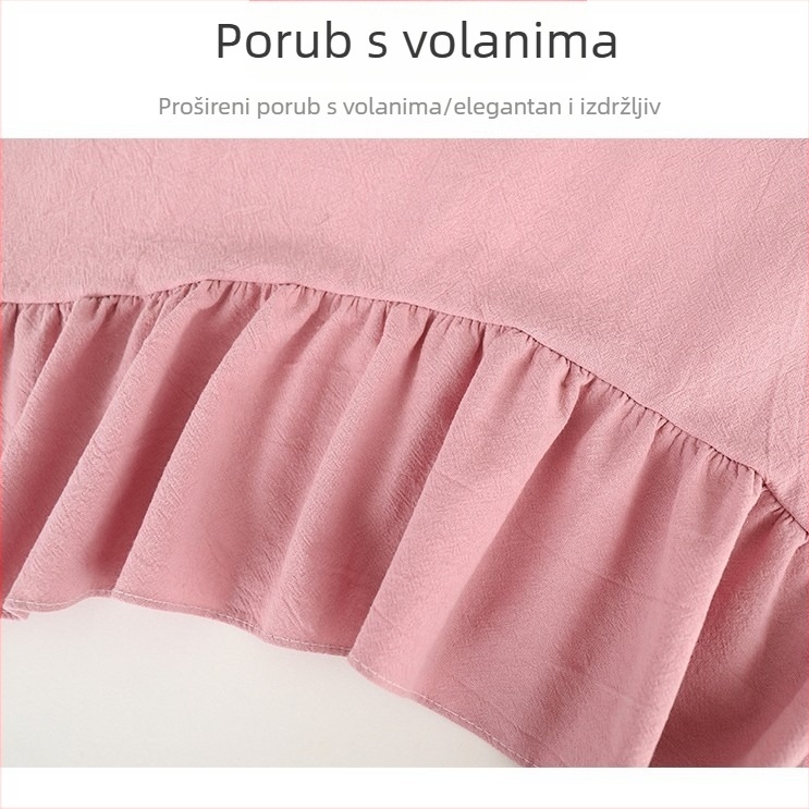 100% pamukova pregača s prozračnim dizajnom, čipka u obliku leptirovog repa, svijetla boja, kuhinjsko i pekarsko radno odijelo.