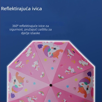 Slatki dječji kišobran, za dječake i djevojčice, sklopivi i lagani, UV zaštita, za učenike osnovne škole