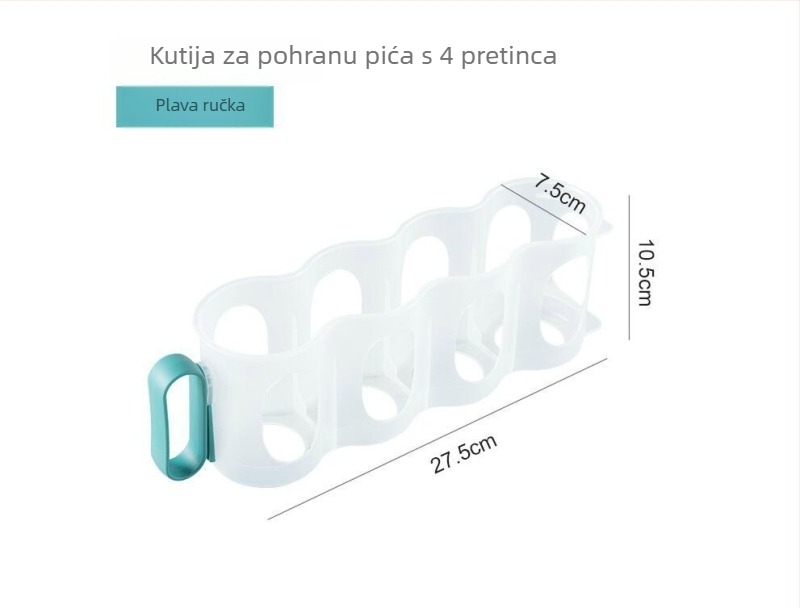 Plastični uspravni držač za limenke piva za kuhinju i hladnjak