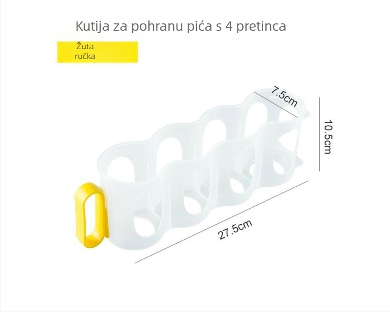 Plastični uspravni držač za limenke piva za kuhinju i hladnjak