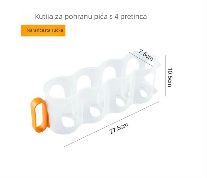Plastični uspravni držač za limenke piva za kuhinju i hladnjak