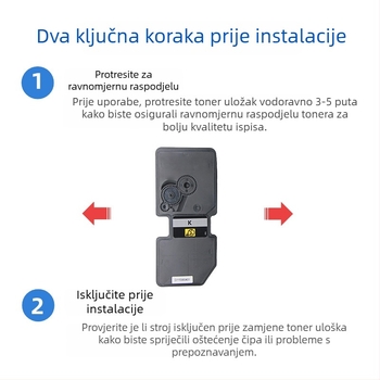 Kutija prašine i kompatibilna tonerska kaseta za TL-5353K/C/Y/M i GA3530/GA3531/GA3532/GA3533 pisače