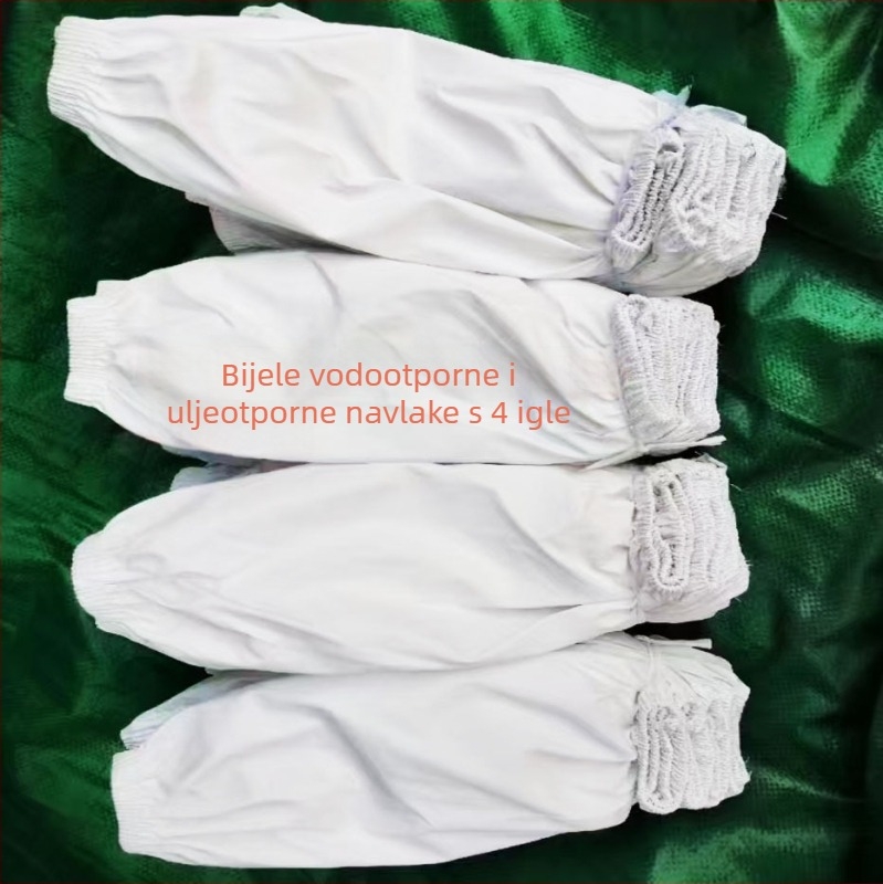 Ispisani mat kožni zaštitni rukavi, unisex, produžena duljina, cvjetni uzorak, šivanje s četiri uboda, za kuhinju i prehrambenu industriju