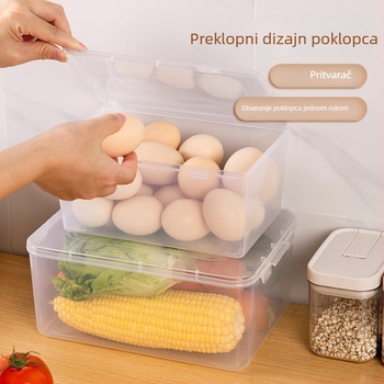 Kutija za jaja za bočnu ploču hladnjaka s poklopcem, organizator hrane u ladici