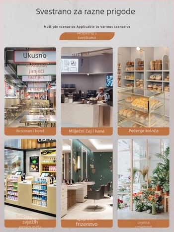 Pamukova platnena pregača s prilagođenim logotipom za catering, kafiće s mliječnim čajem, salone za nokte i restorane – ženska uniforma konobarice