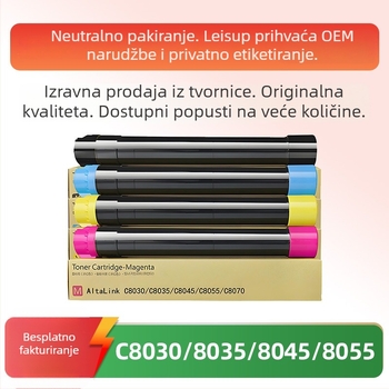 Xerox C8070 kompatibilna praškasta kaseta za C8045 i C8035, boja tonera C8055, tintna kaseta C8030 – original kvaliteta