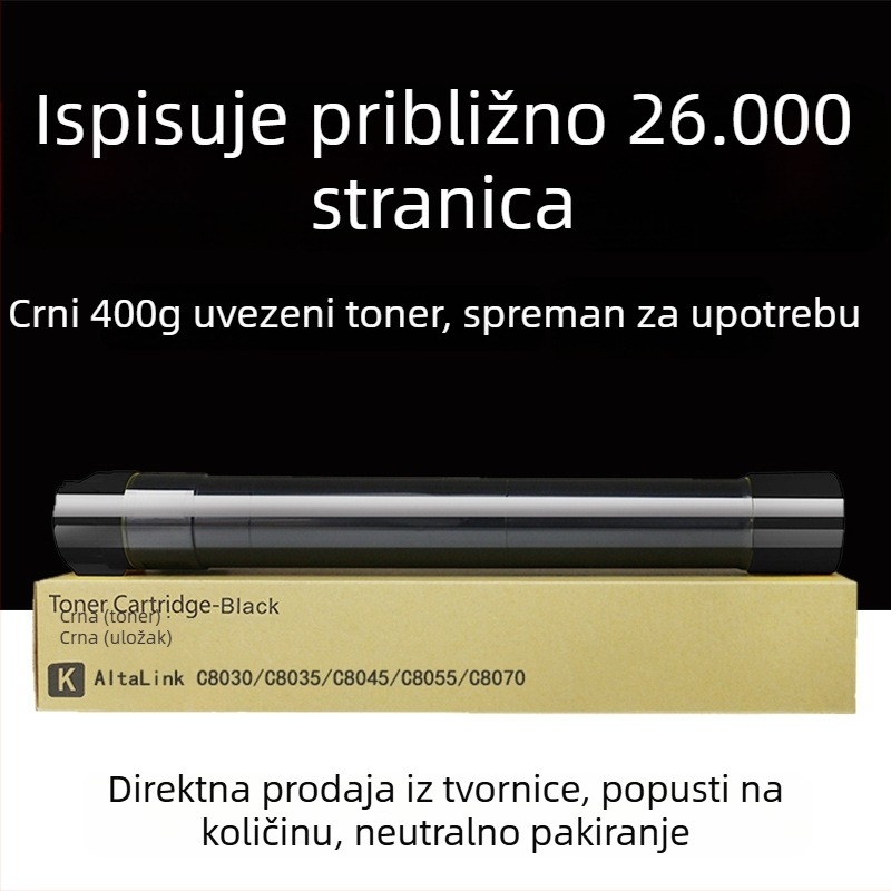 Xerox C8070 kompatibilna praškasta kaseta za C8045 i C8035, boja tonera C8055, tintna kaseta C8030 – original kvaliteta