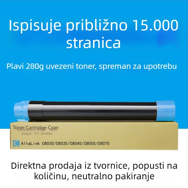 Xerox C8070 kompatibilna praškasta kaseta za C8045 i C8035, boja tonera C8055, tintna kaseta C8030 – original kvaliteta