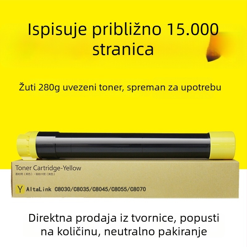 Xerox C8070 kompatibilna praškasta kaseta za C8045 i C8035, boja tonera C8055, tintna kaseta C8030 – original kvaliteta