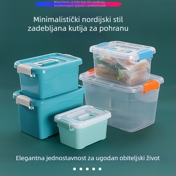 Prijenosna plastična kutija za pohranu, stolni organizator, kutija za perle i sitnice