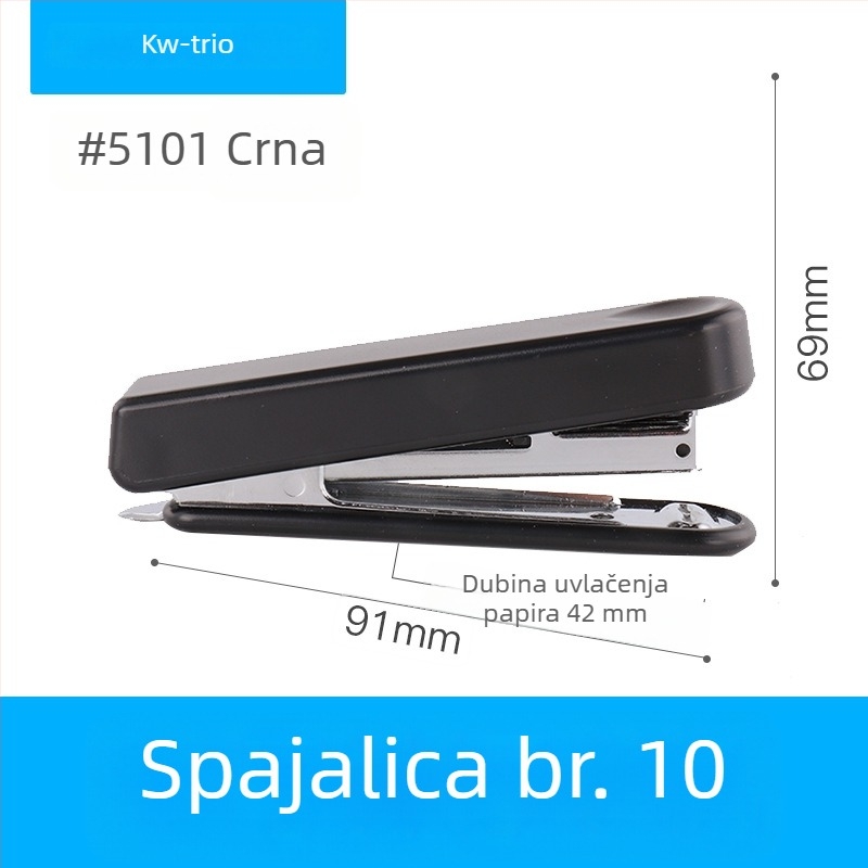 5101 Mini slatka spajalica s pritiskom palca, za spajanje do 10 stranica – školski pribor