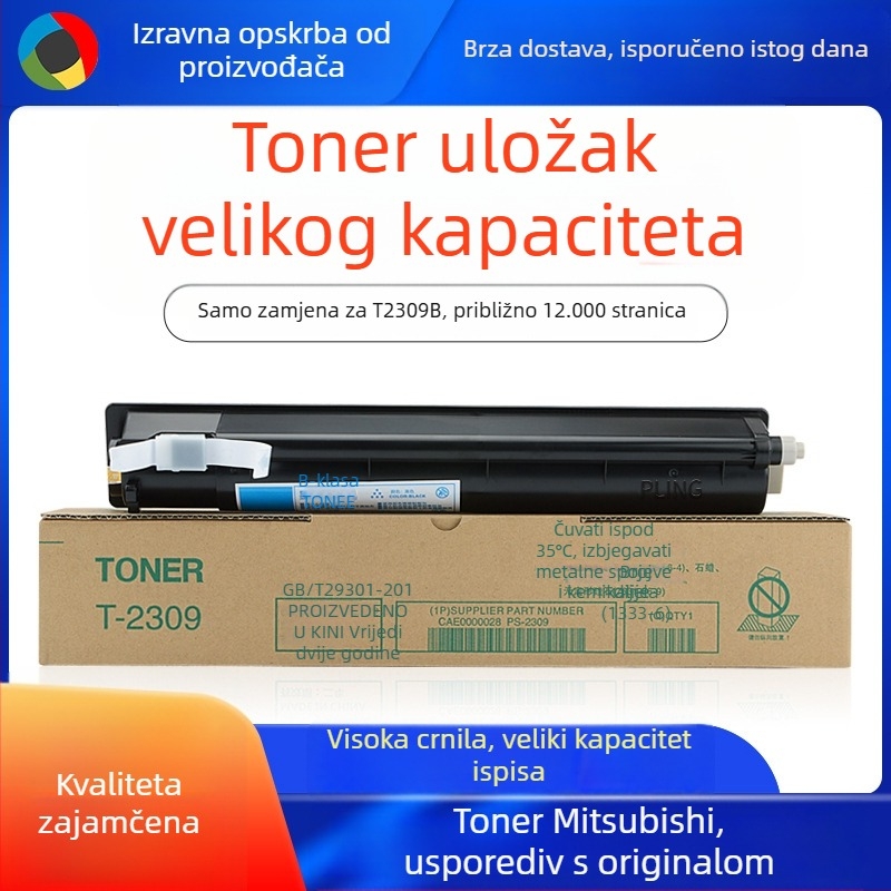 Crna toner kaseta Toshiba T2309B za modele 2809, 2303 i 2803